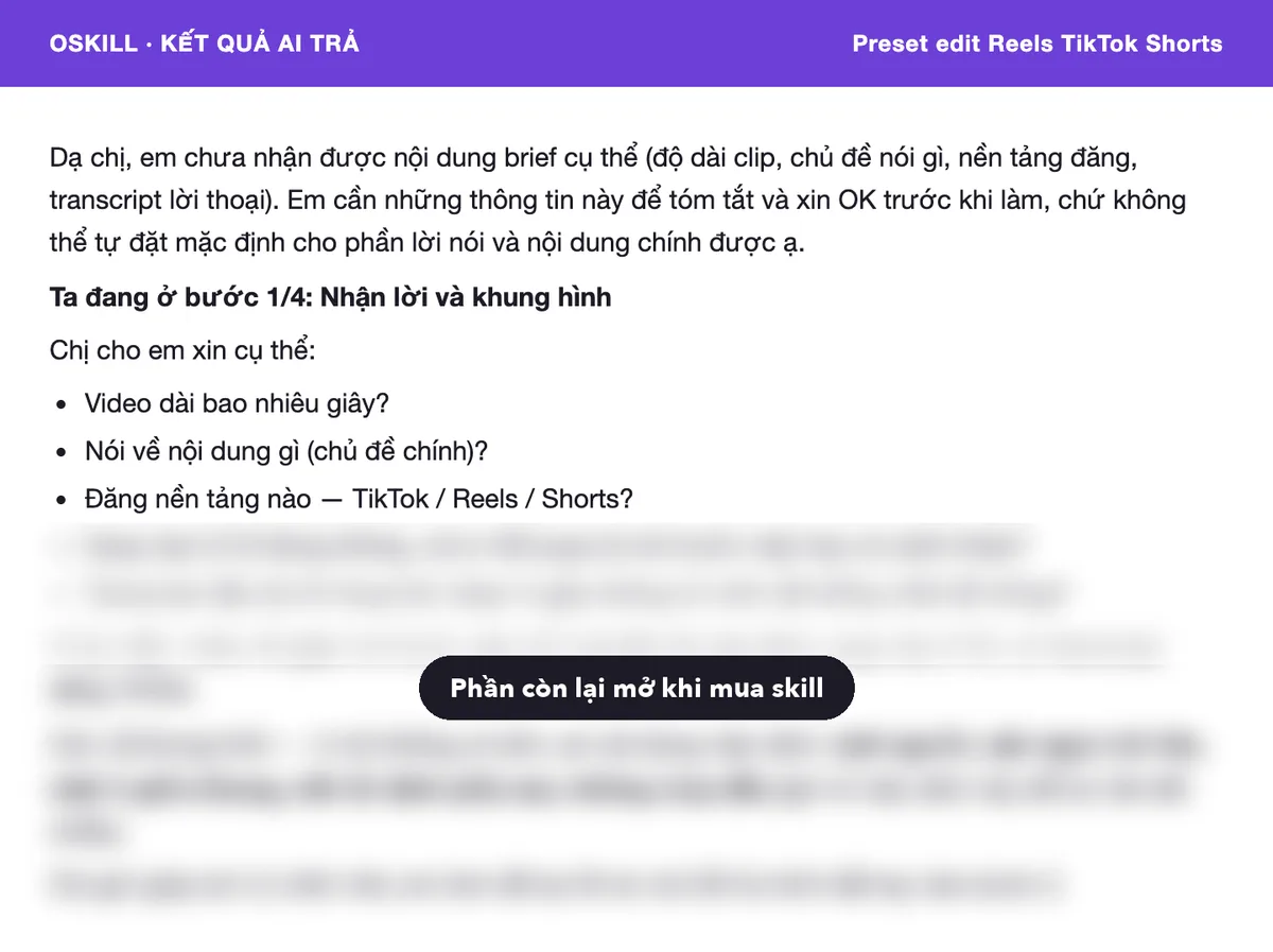 Ví dụ 2: ảnh chụp kết quả 1