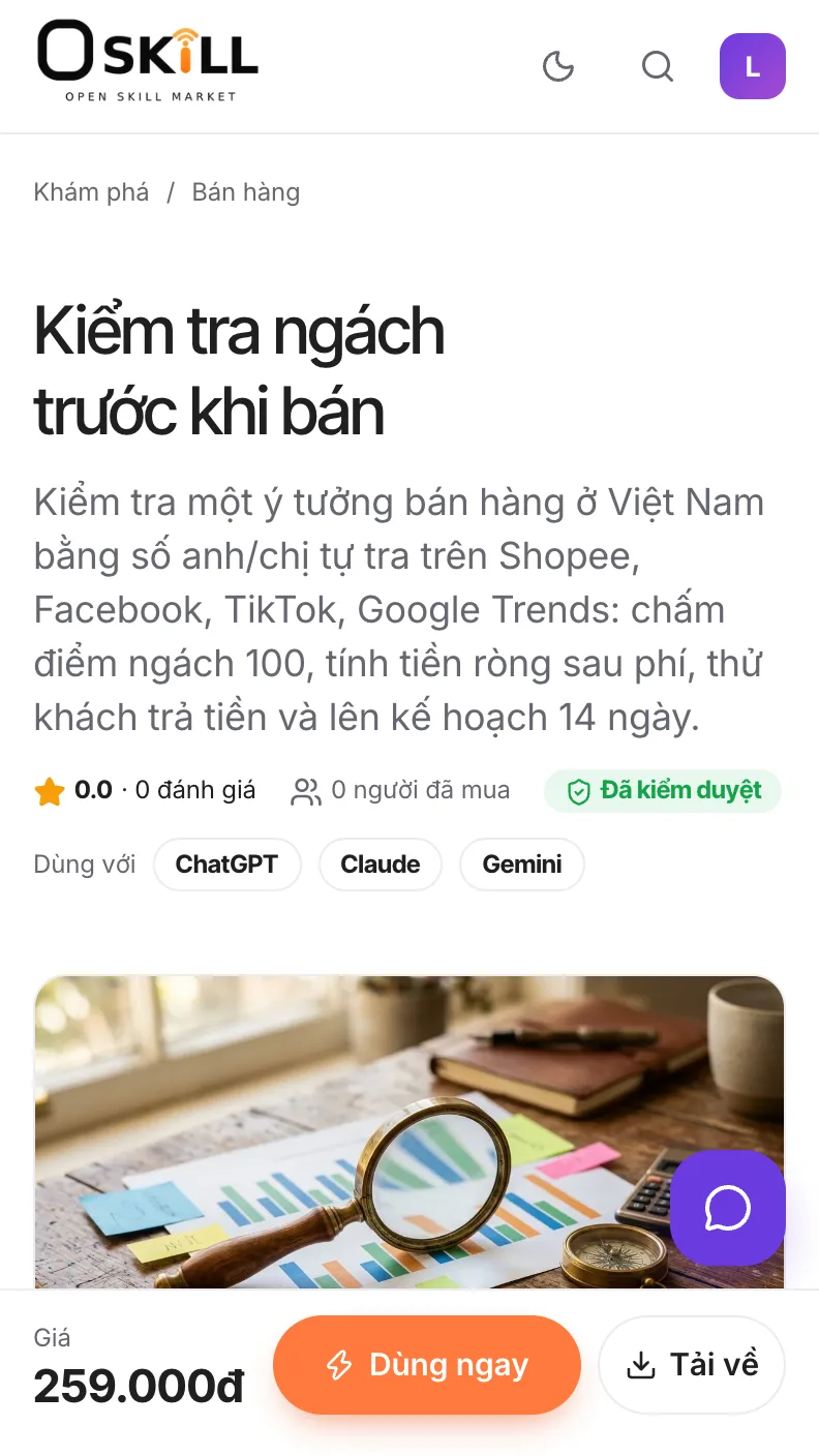 Bước 1: buoc 1 trang skill