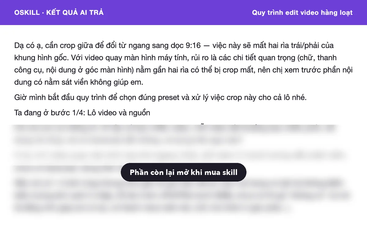 Ví dụ 2: ảnh chụp kết quả 1