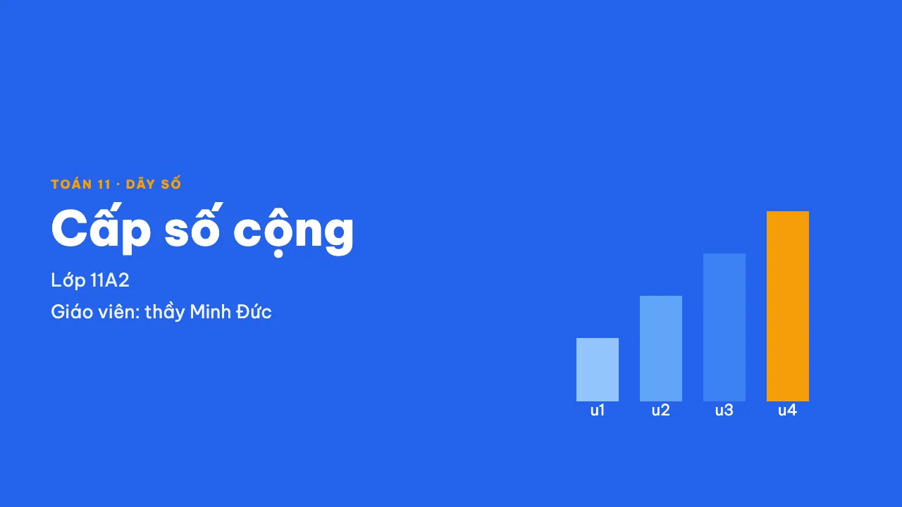 Toán 11: Cấp số cộng: slide 1