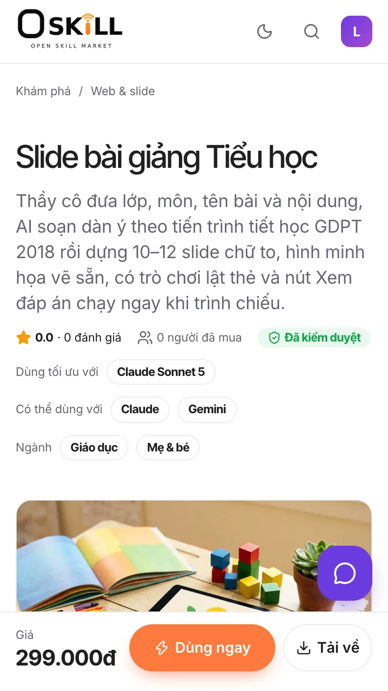 Bước 1: buoc 1 trang skill