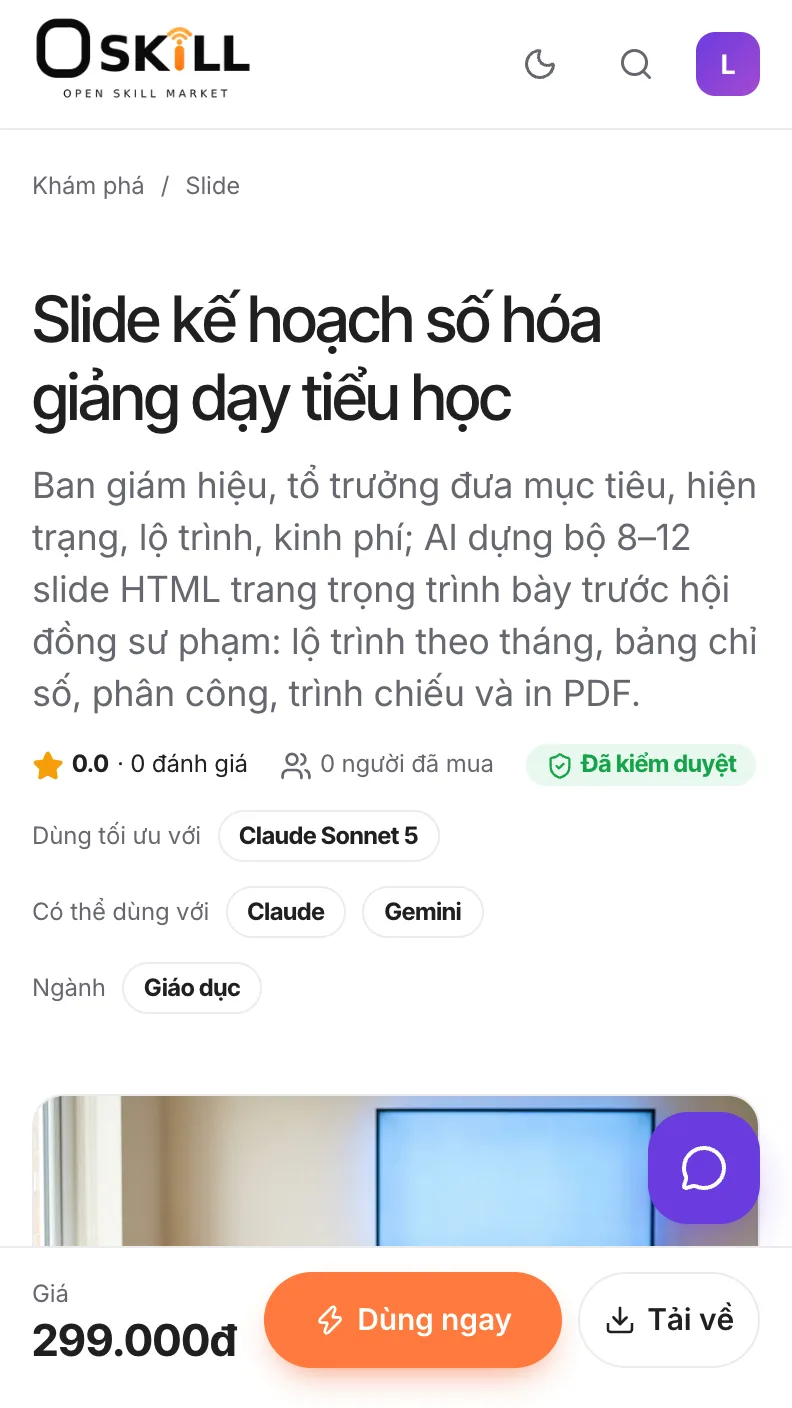 Bước 1: buoc 1 trang skill