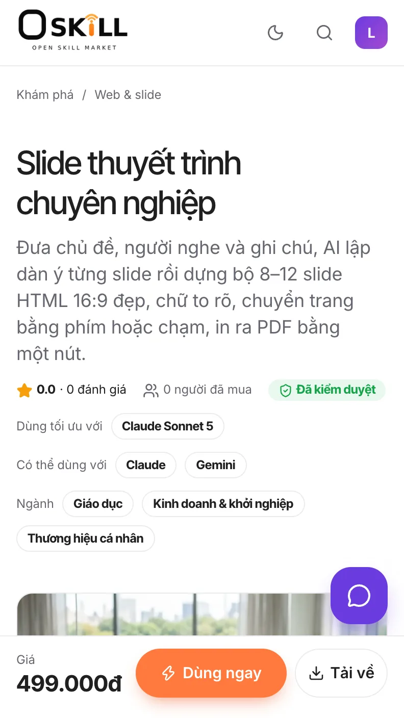 Bước 1: buoc 1 trang skill