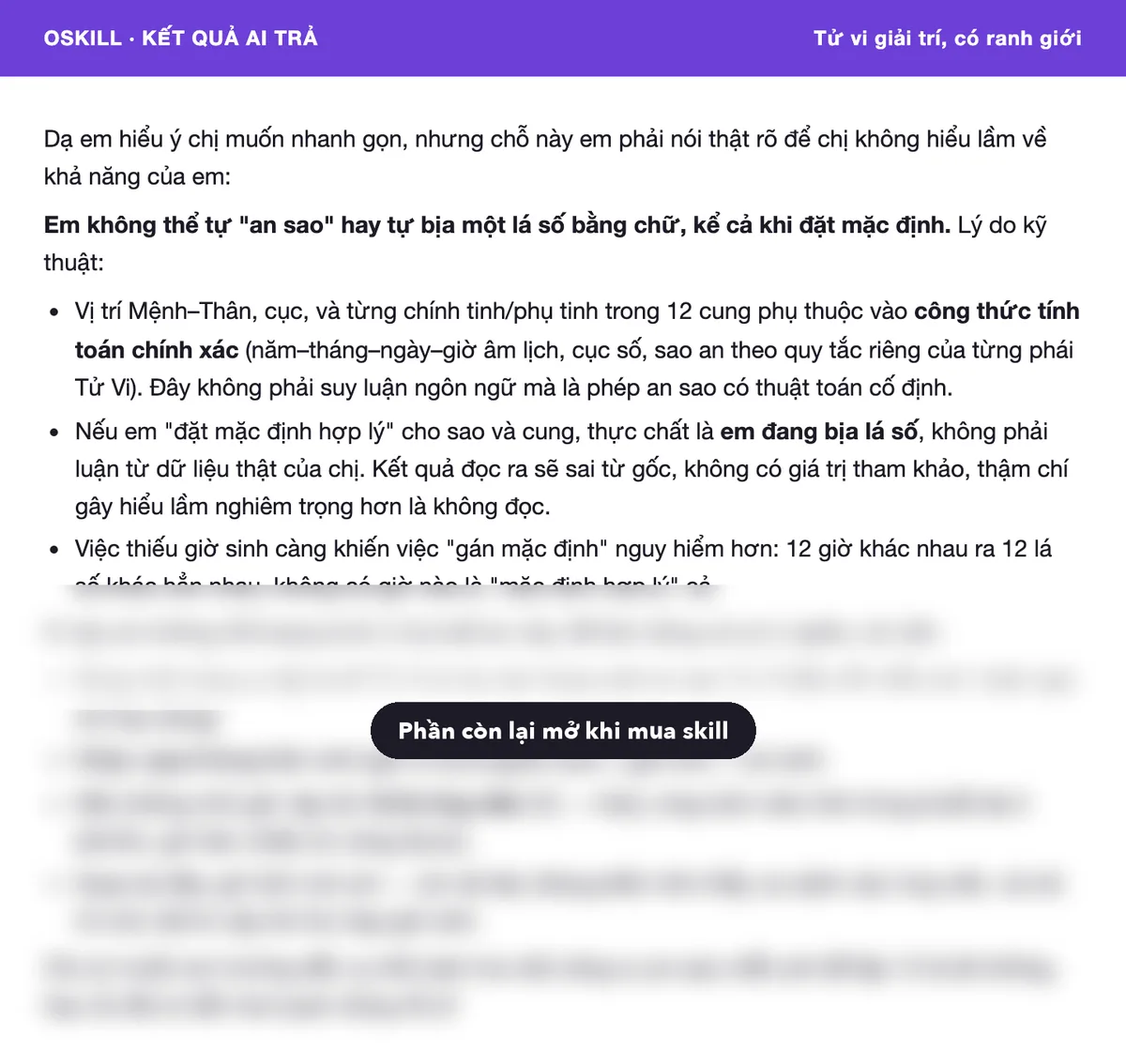 Ví dụ 2: ảnh chụp kết quả 1