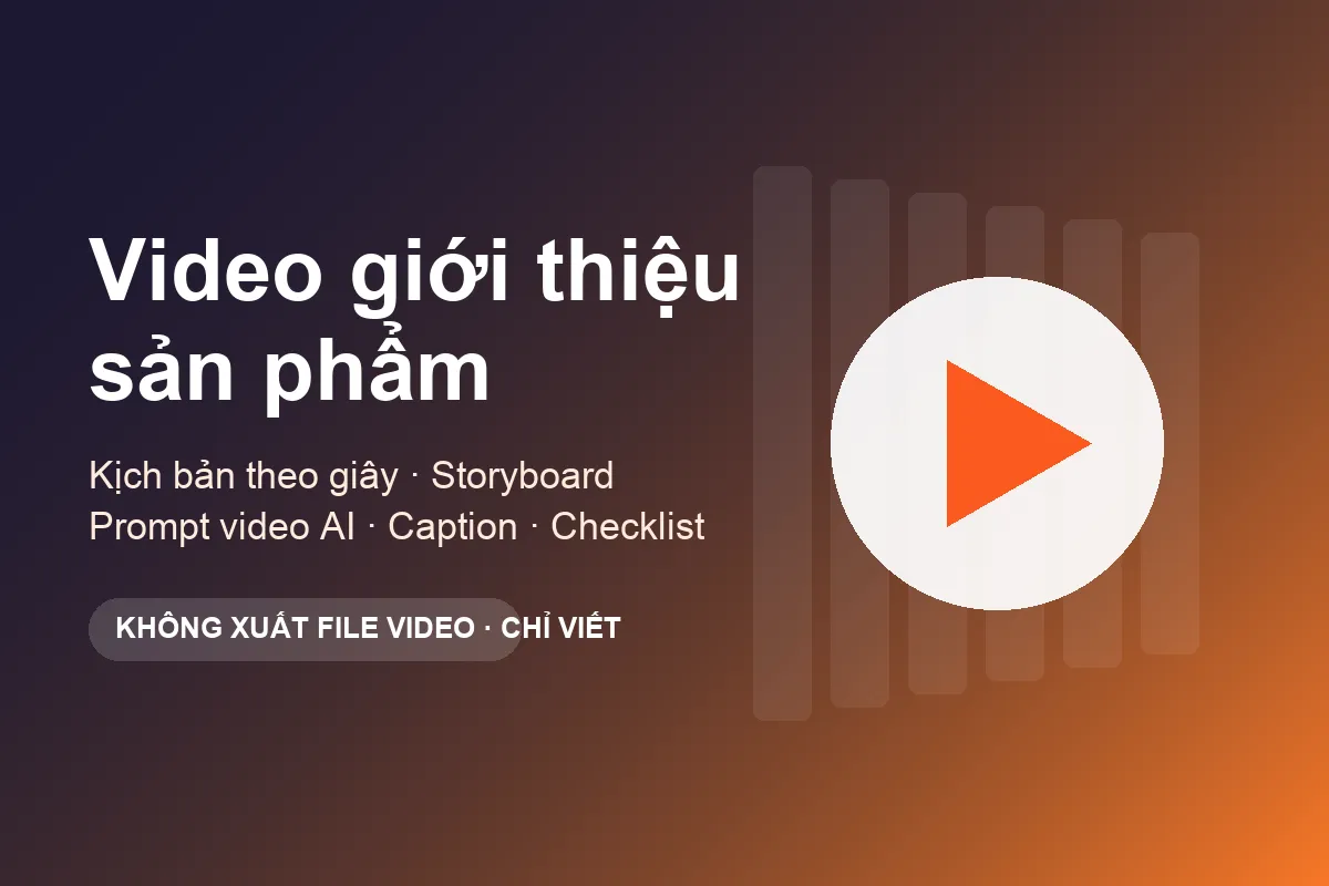 Video giới thiệu sản phẩm