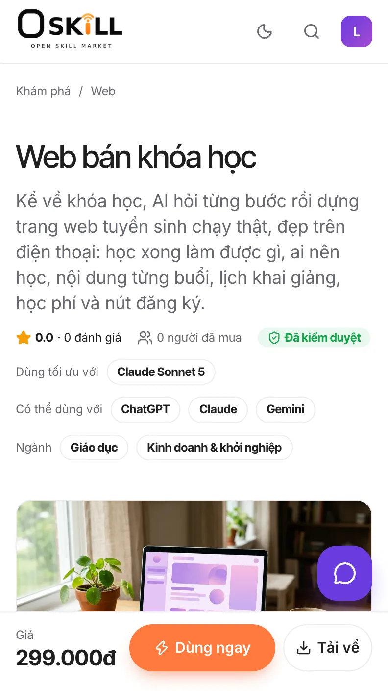 Bước 1: buoc 1 trang skill